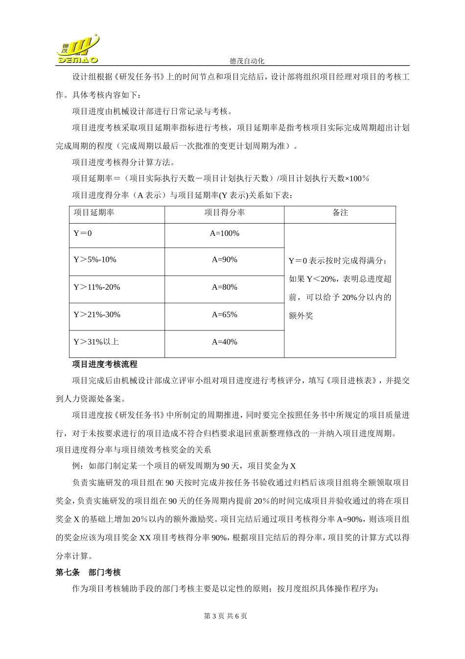 机械设计部绩效考核制度_第3页
