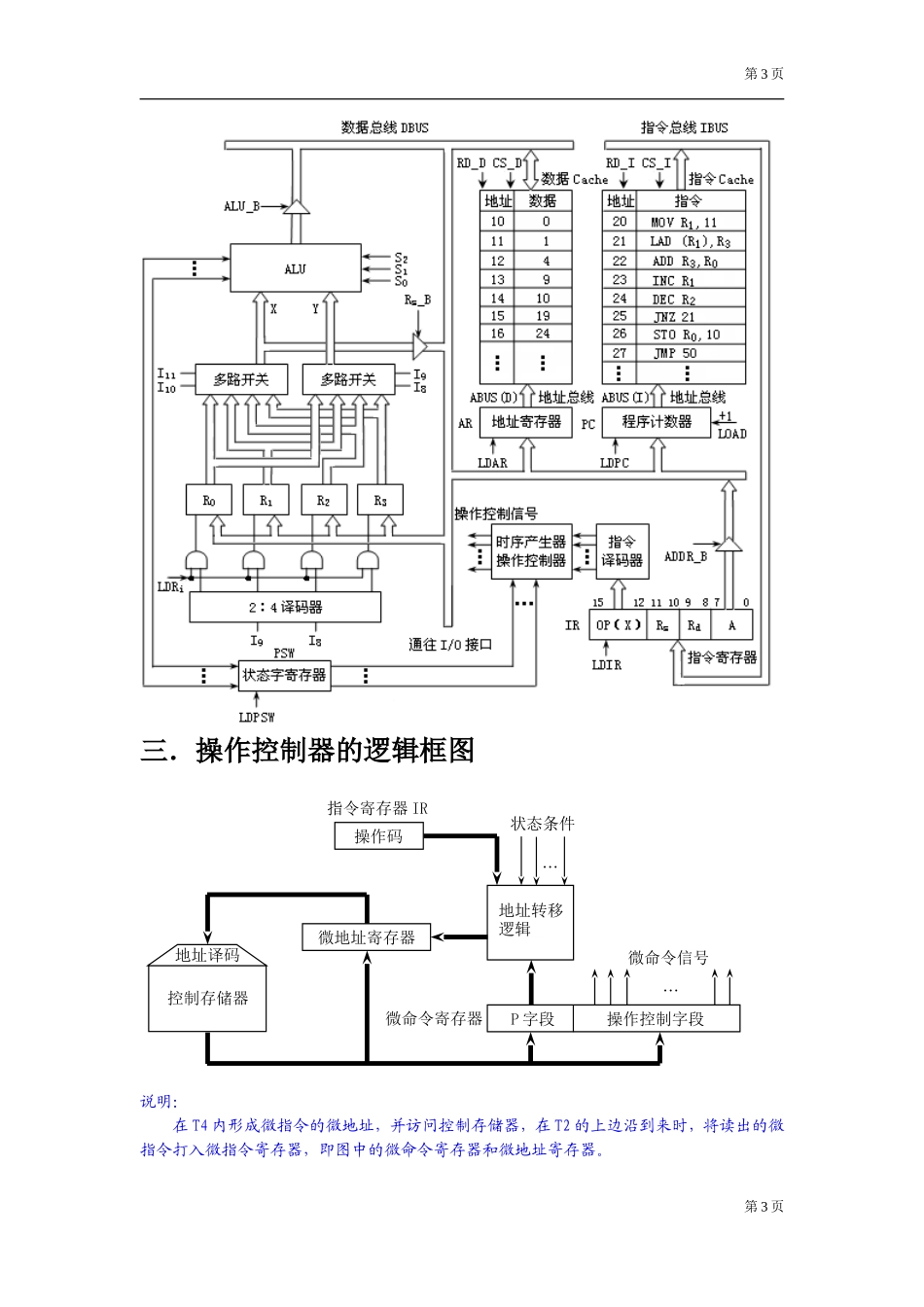 计算机组成原理课程设计(桂林电子科技大学)_第3页