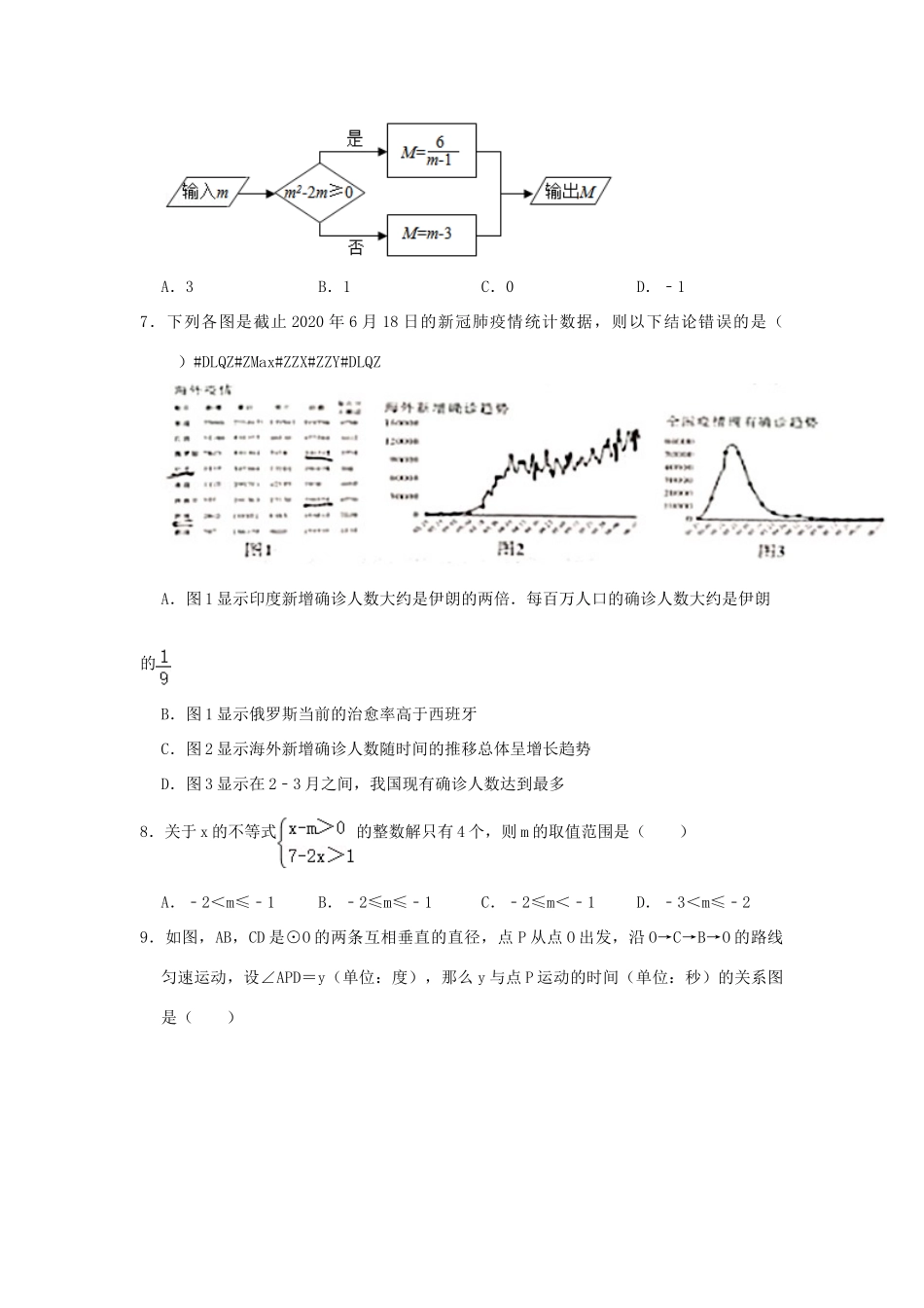 四川省广元市中考数学真题试卷_第2页