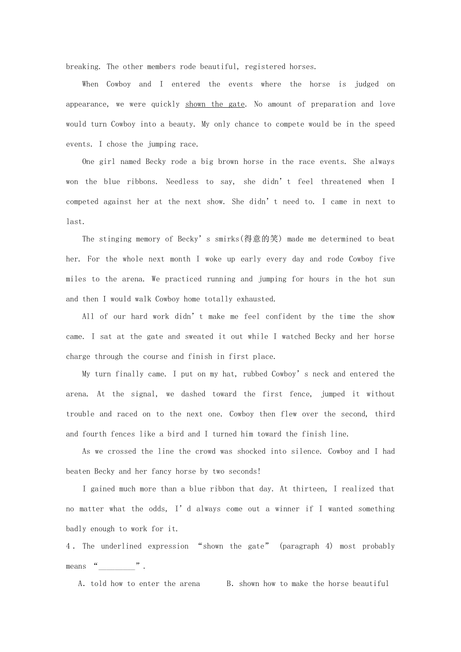 四川省成都外国语学校高二英语5月月考试卷_第3页