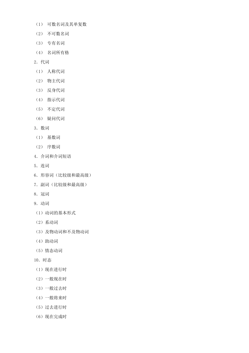 中考英语考纲附录 新课标 人教版试卷_第2页