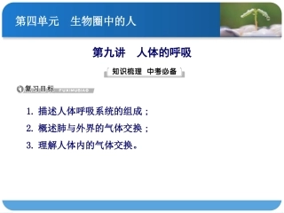 第九讲-人体的呼吸