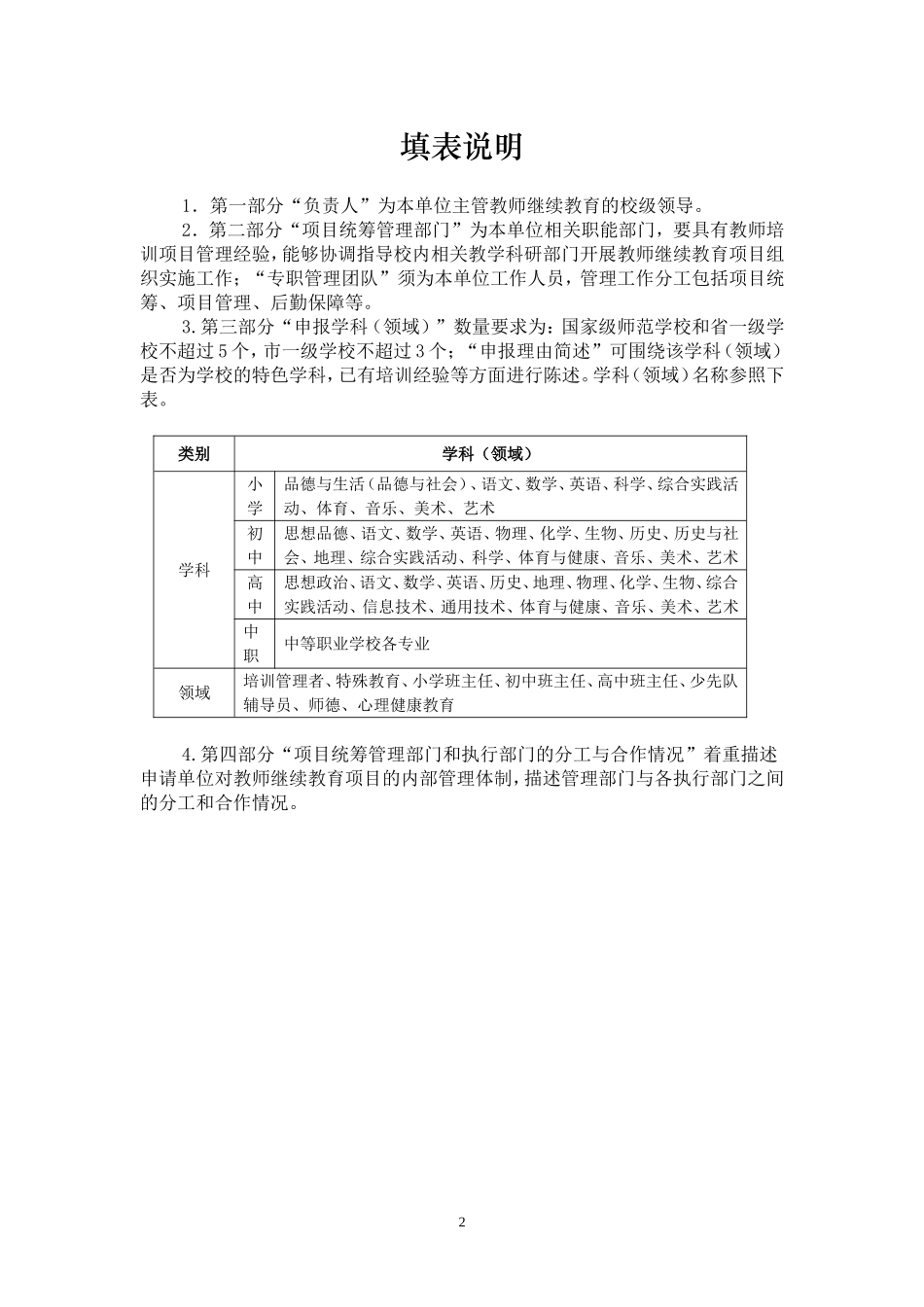 深圳市中小学教师专业发展基地学校申报表_第2页