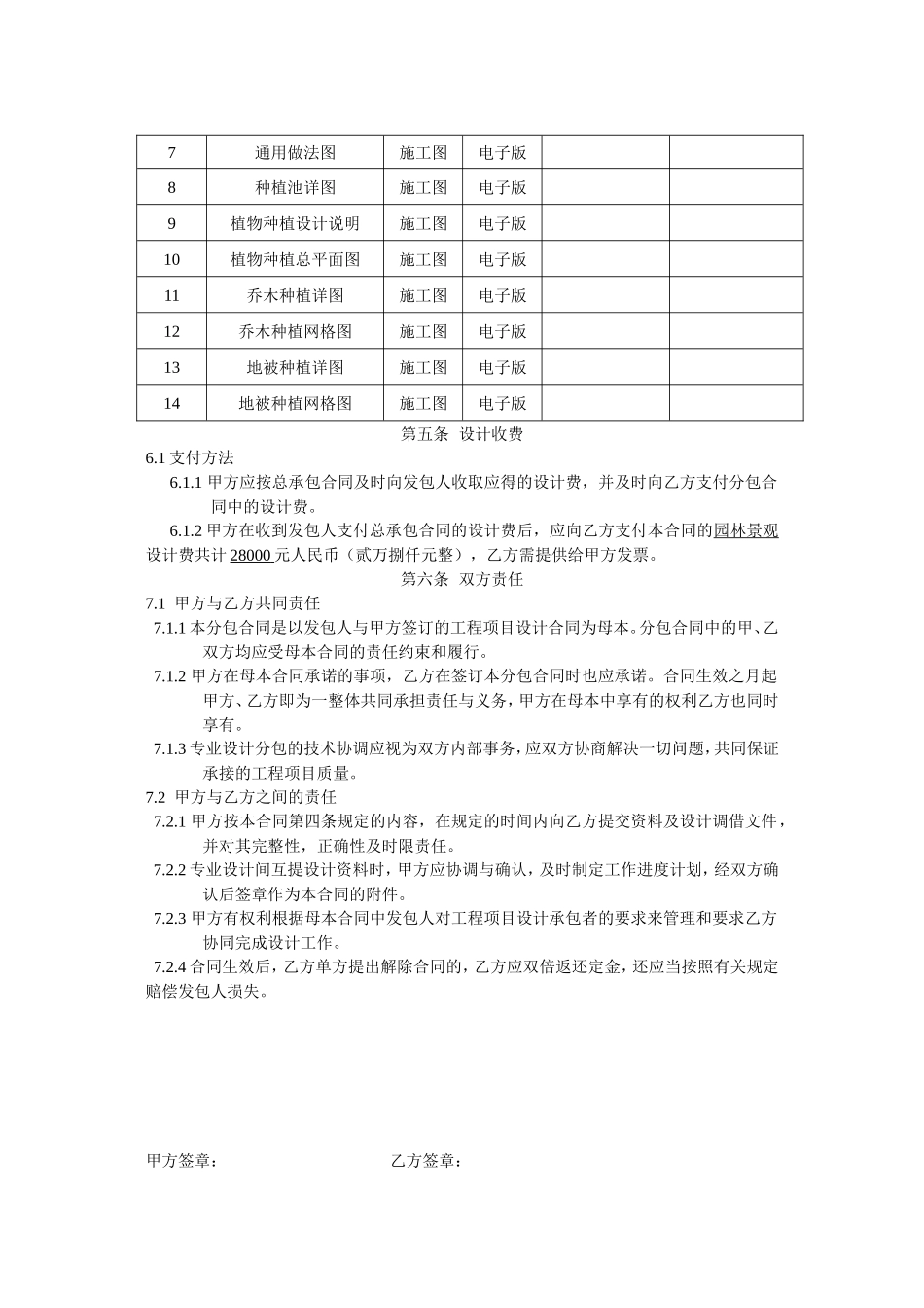 建设工程设计分包合同_第2页