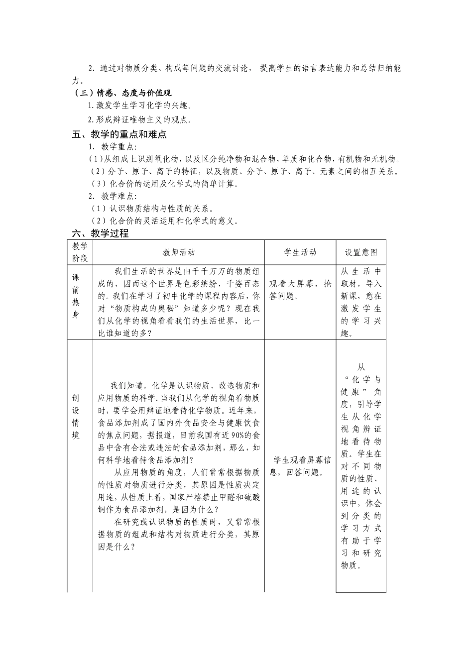 物质构成的奥秘教学设计_第2页