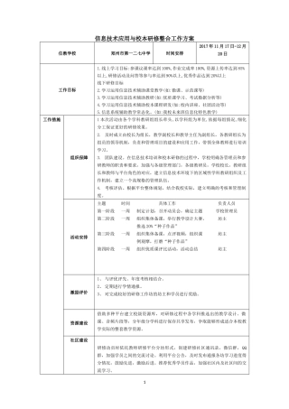 八岗中学研修计划表单