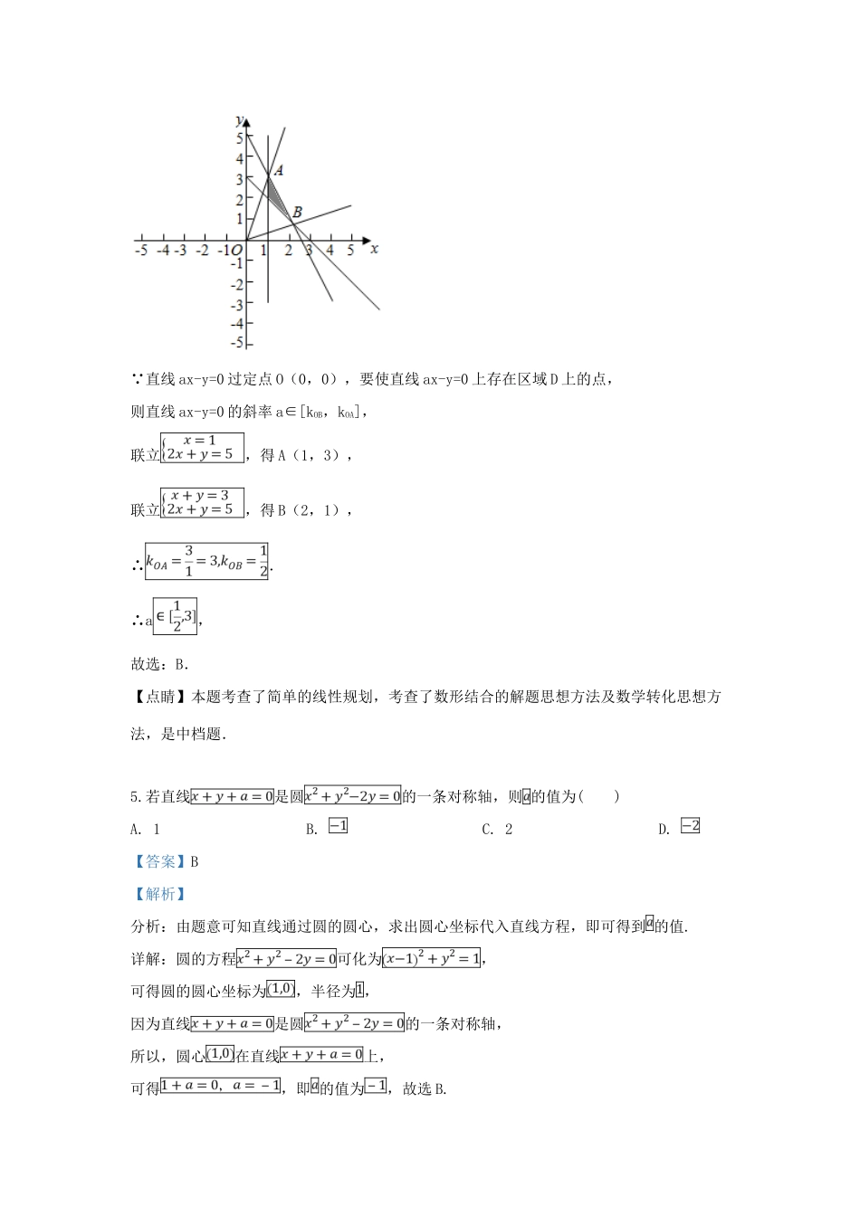 北京市人大附中高考数学模拟预测卷四 文(含解析) 试题_第3页