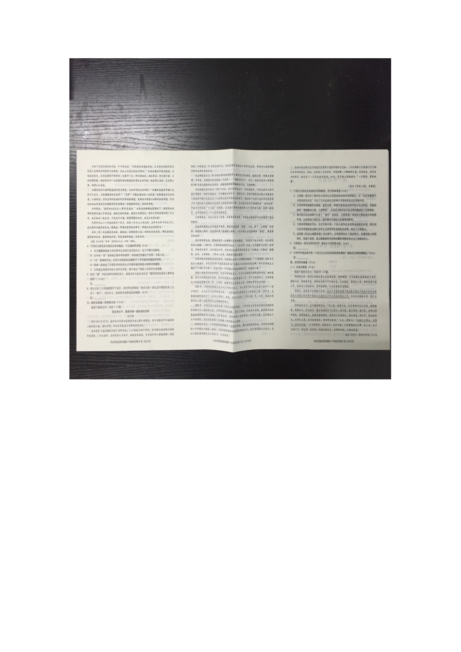 四川省成都市武侯区_高一语文上学期期末考试试卷PDF无答案试卷_第2页