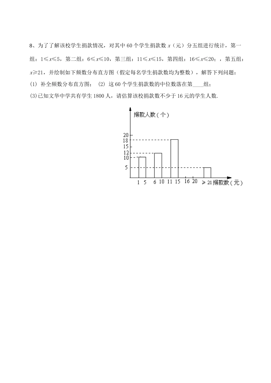 初中数学同步复习指导用书 第33课时统计图 苏教版 试题_第3页