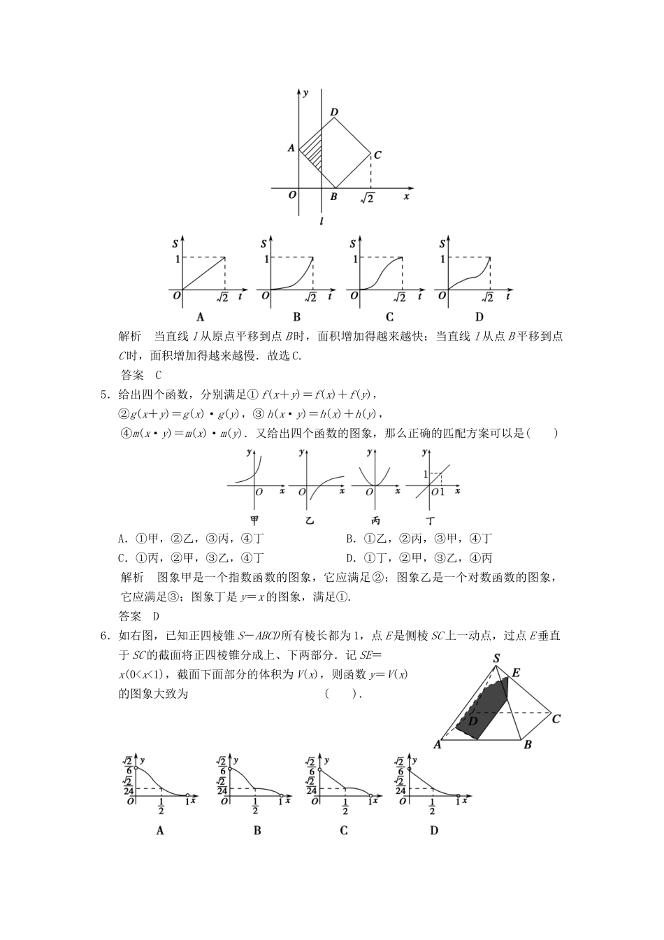 （广东专用）高考数学一轮复习 第二章 函数与基本初等函数 第7讲 函数图象 文（含解析）-人教版高三全册数学试题_第2页