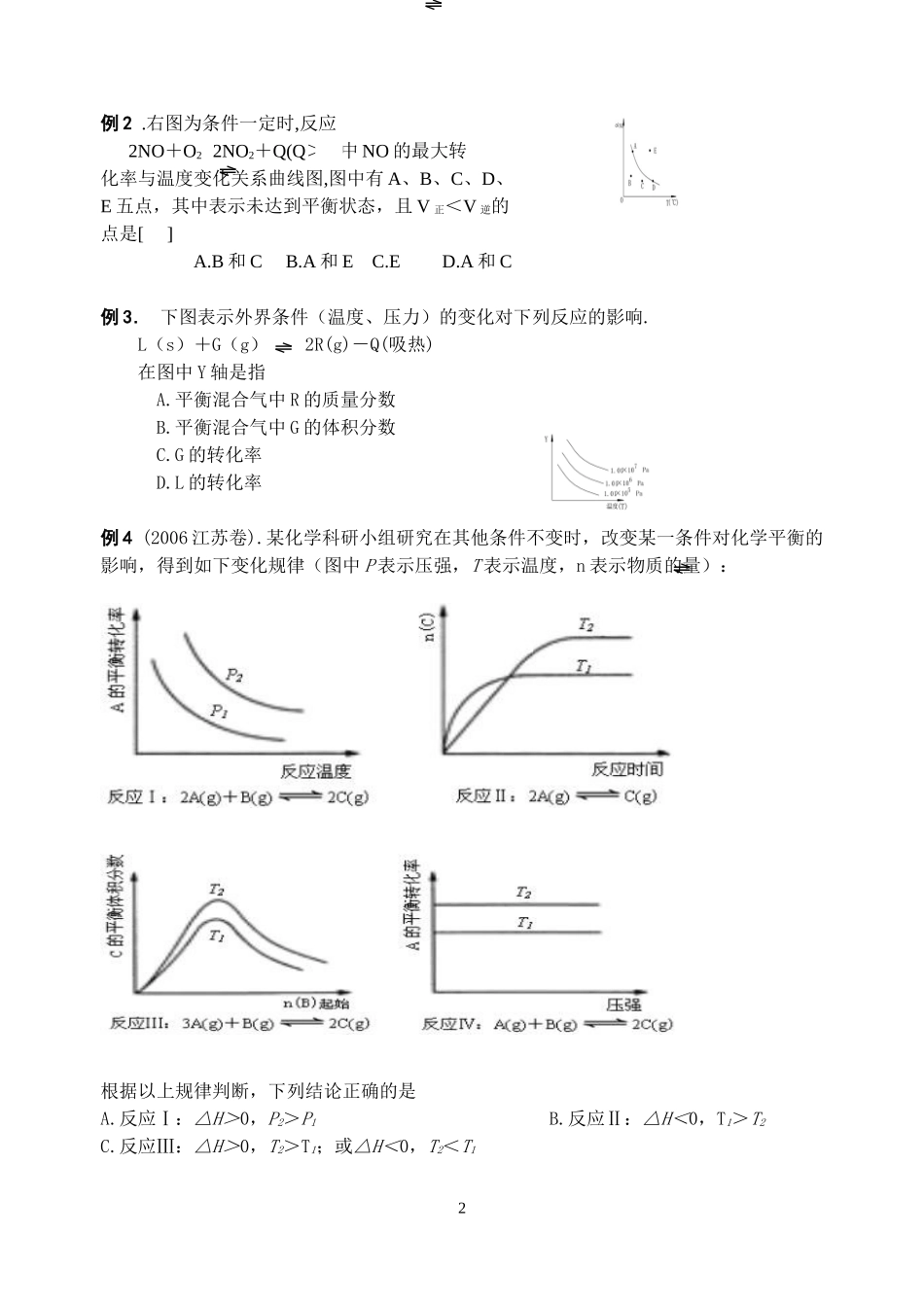 化学反应速率与化学平衡图象_第2页