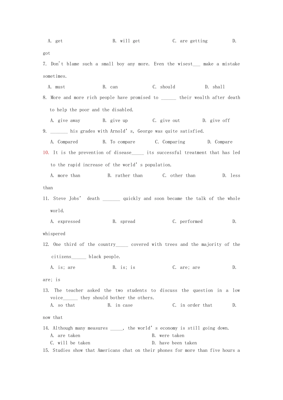 四川省宜宾市高三英语第一次诊断性考试试卷_第2页