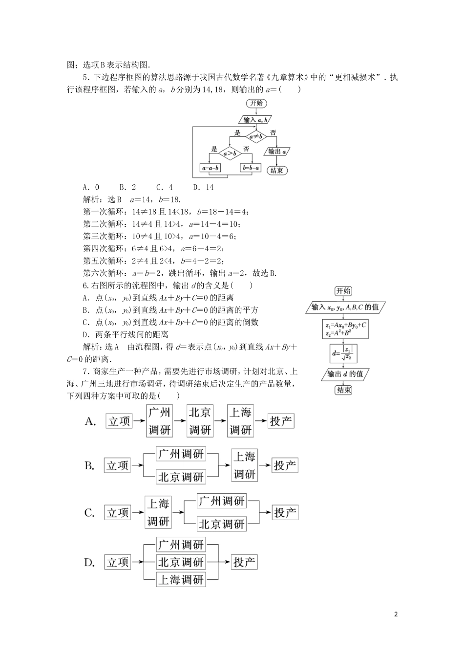 高中数学 阶段质量检测（四）（含解析）新人教A版选修1-2-新人教A版高二选修1-2数学试题_第2页