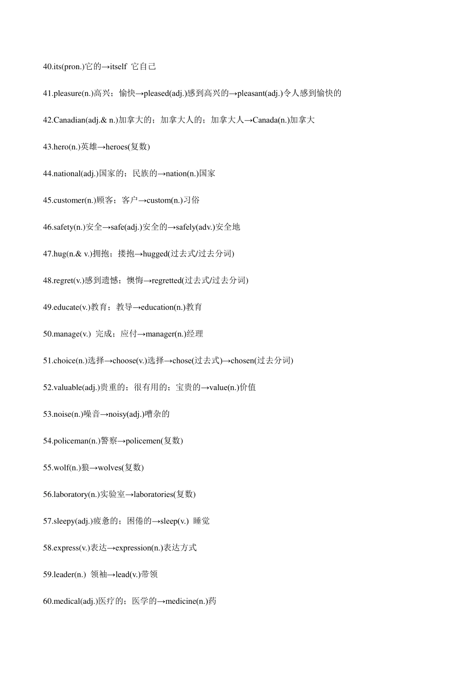 中考英语知识点归纳及题型专练 词性变化(pdf，含解析)试卷_第3页