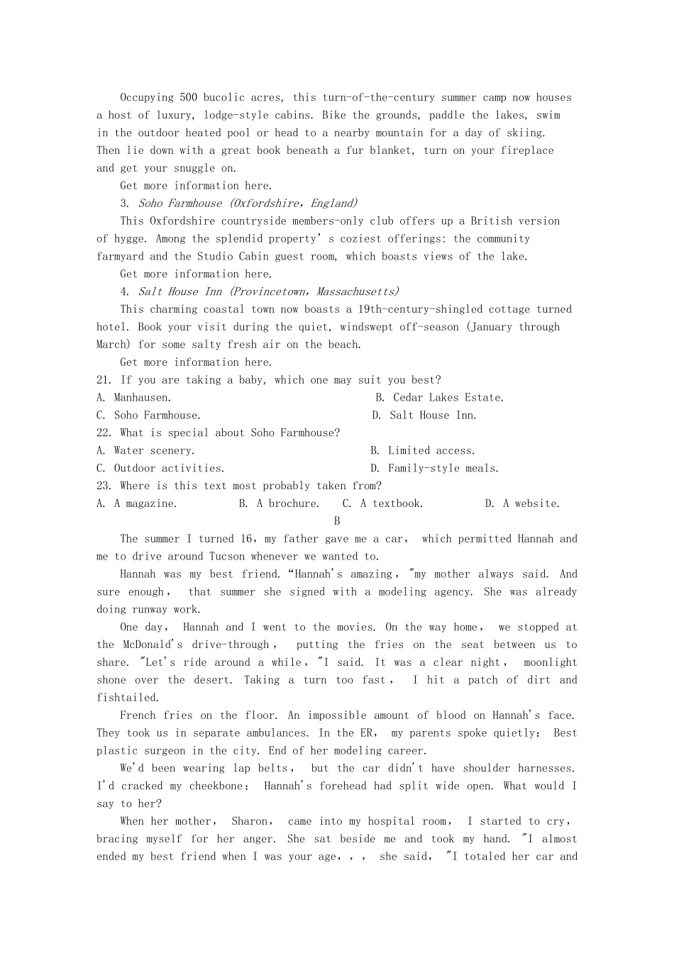 四川省成都市青白江区南开为明学校高二英语下学期期中试卷_第3页