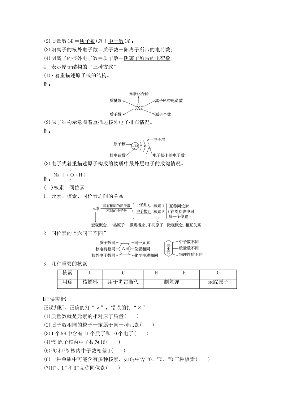 新（浙江专用）高考化学二轮复习 专题5 原子结构与原子核外电子排布（含解析）-人教版高三全册化学试题_第2页