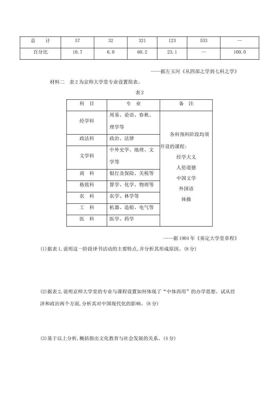 3年高考（新课标）高考历史一轮复习 第41讲 近代中国思想解放的潮流-人教版高三全册历史试题_第3页