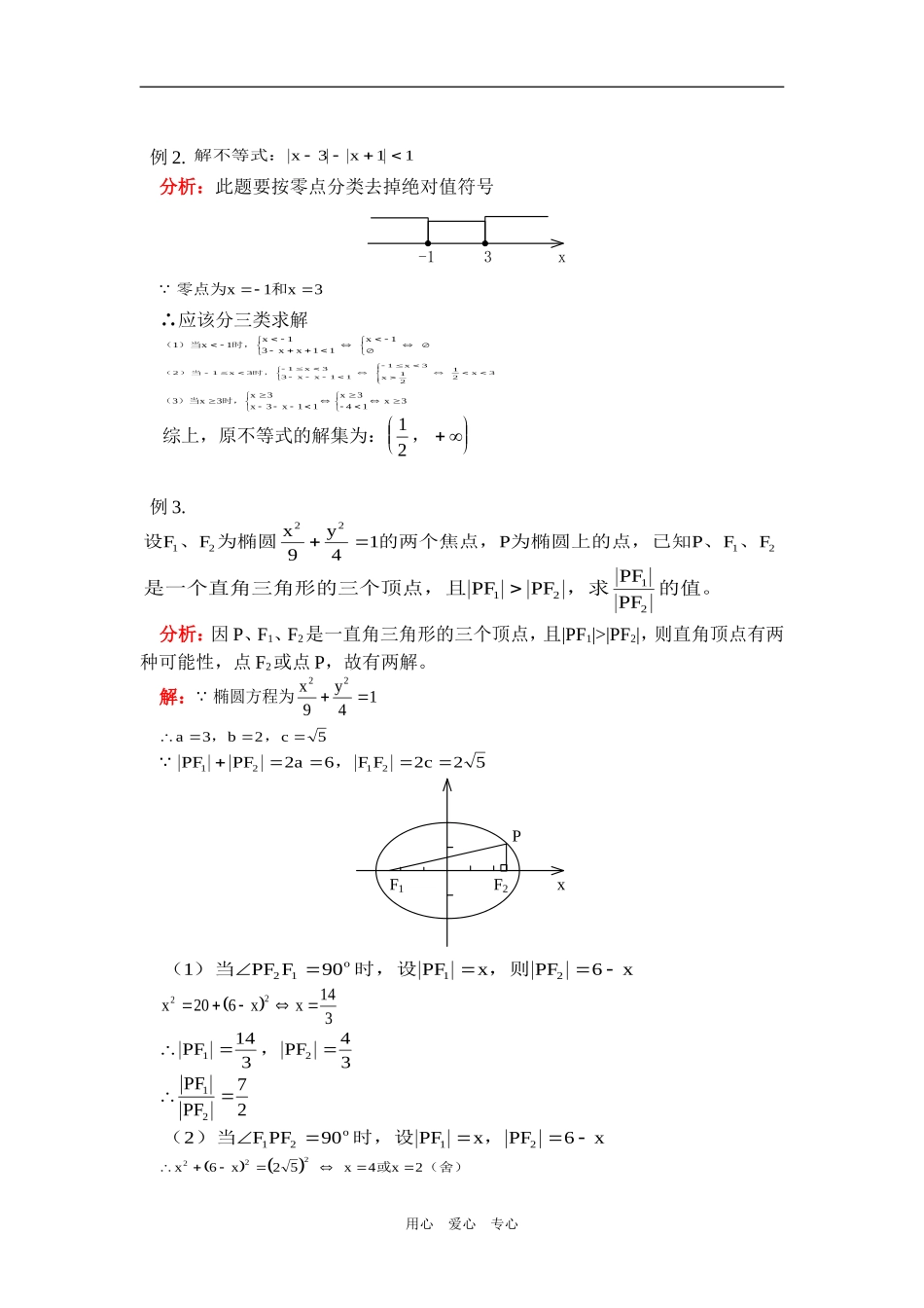 高二数学专题讲座—分类讨论人教版知识精讲_第2页