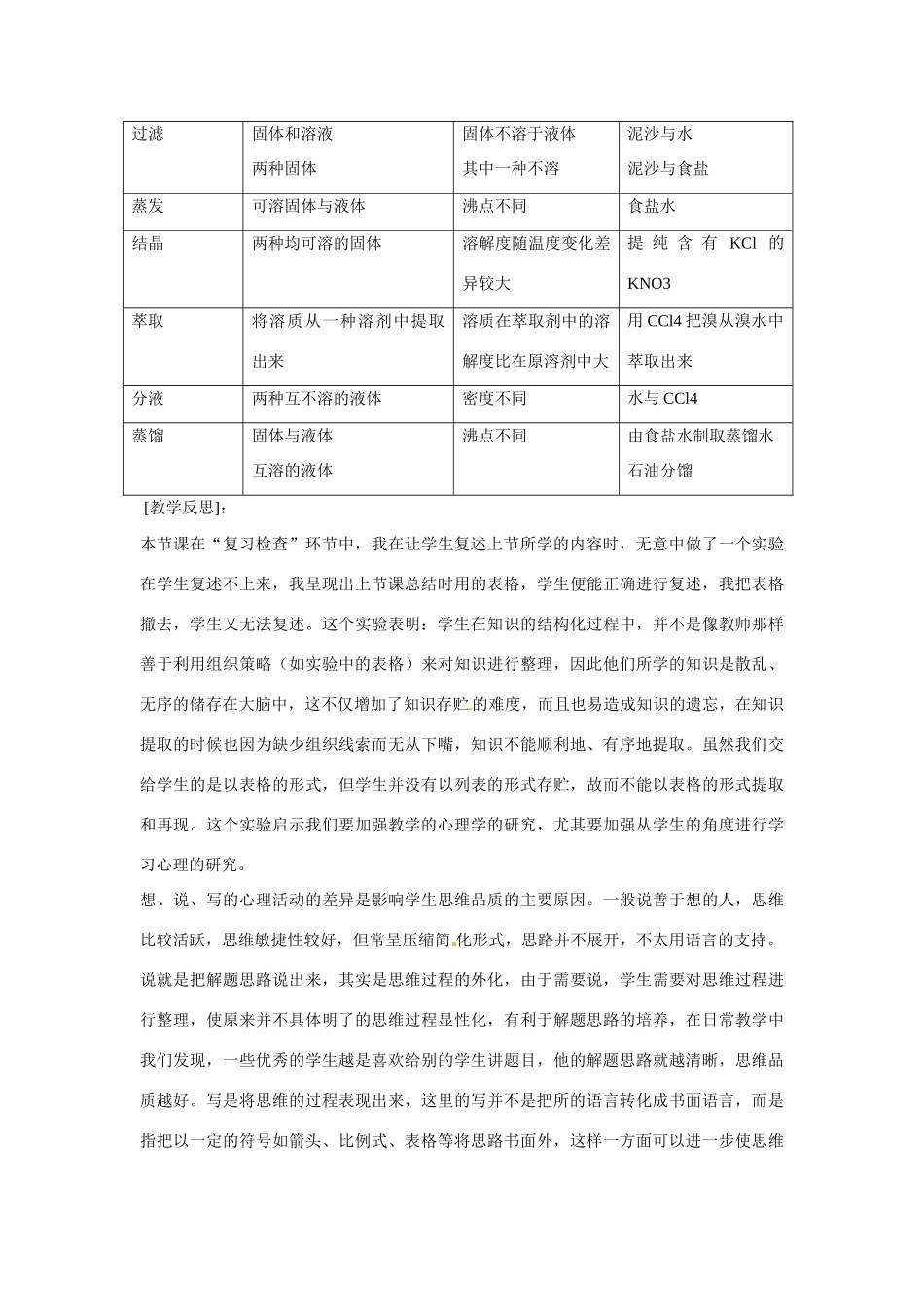 福建省漳州市芗城中学高中化学 第一单元 第二课时 专题练习 苏教版必修1_第3页