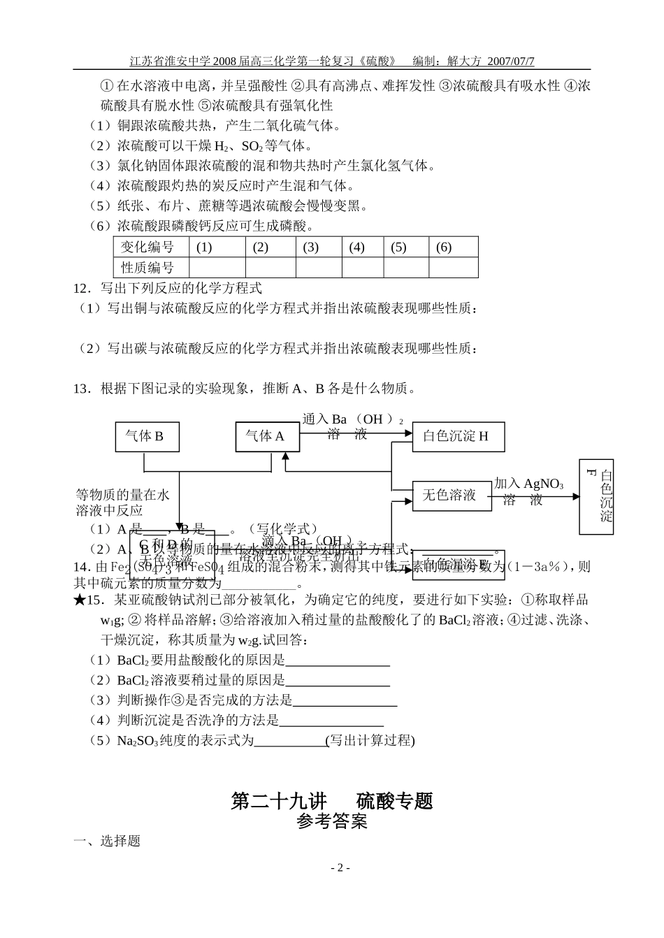 第二十九讲硫酸专题_第2页
