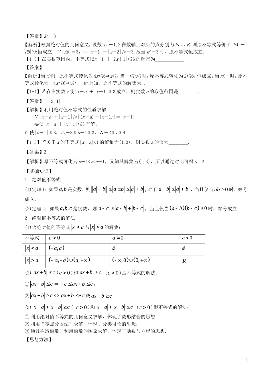 （江苏版）高考数学一轮复习 专题11.8 不等式选讲（讲）理-人教版高三全册数学试题_第3页