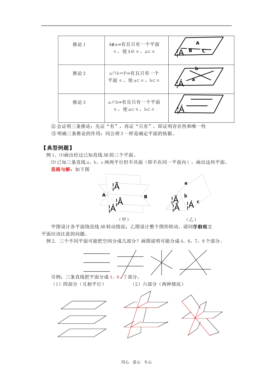 高二数学平面同步课堂人教版知识精讲_第3页