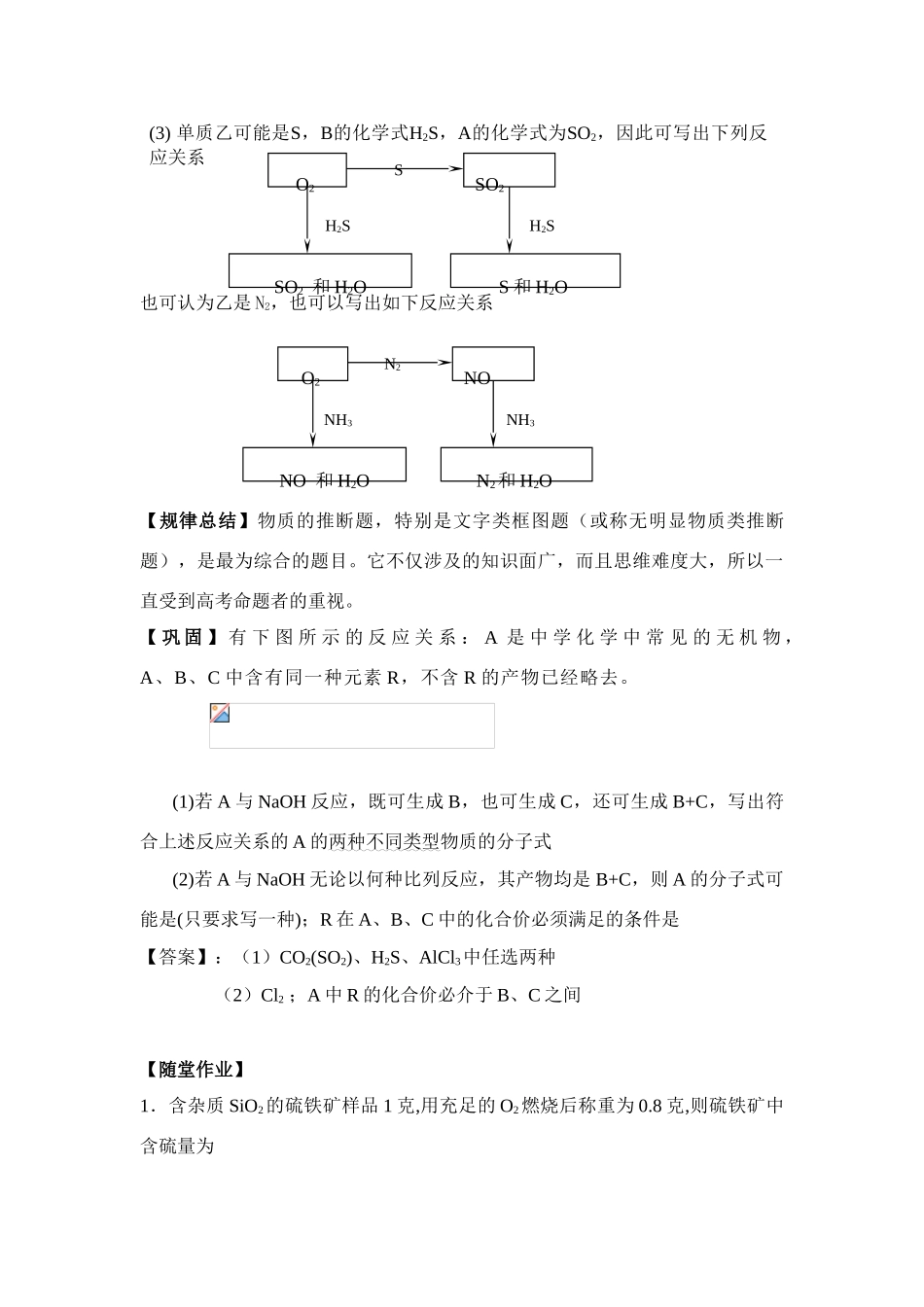 专题10非金属知识规律_第3页