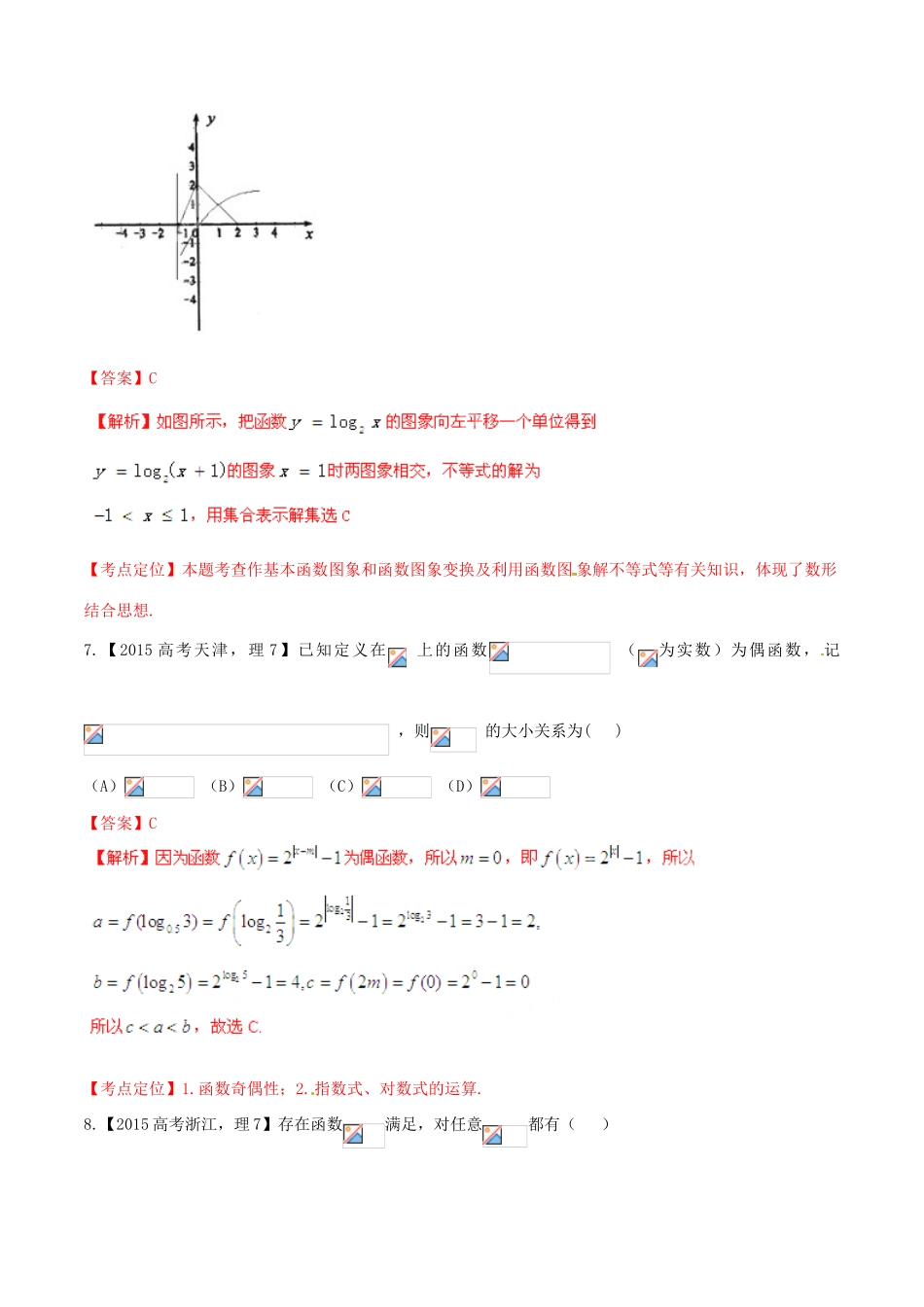 高考数学试题分项 专题02 函数（含解析）-人教版高三全册数学试题_第3页