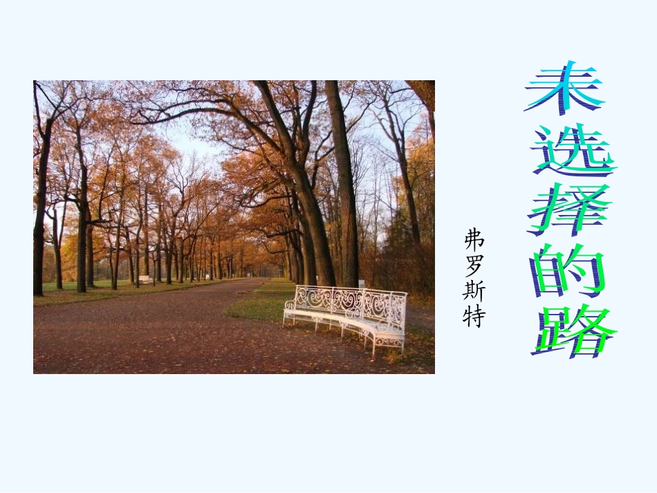 (部编)初中语文人教2011课标版七年级下册19、《未选择的路》_第2页