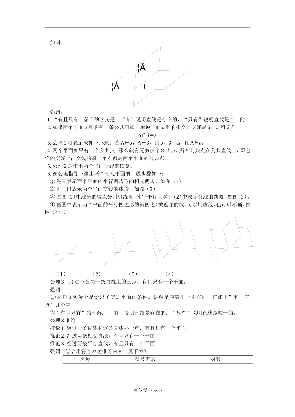 高二数学 平面 知识精讲 人教版_第2页