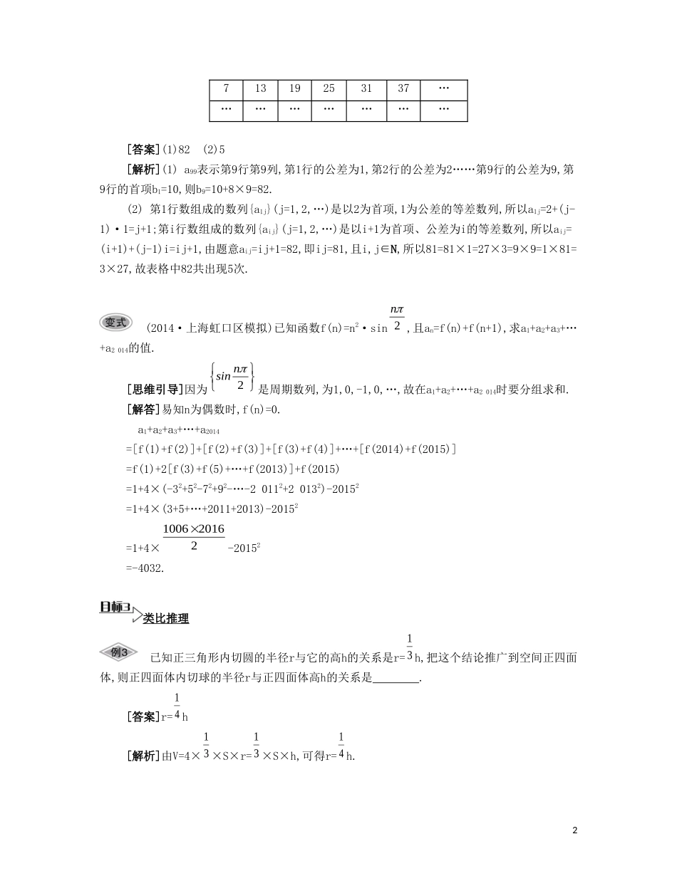 （江苏专用）高考数学大一轮复习 第九章 第43课 合情推理要点导学-人教版高三全册数学试题_第2页