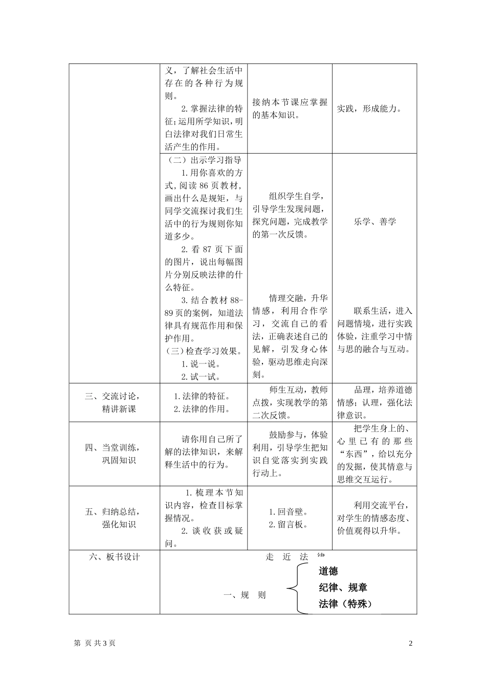 七年级政治下册-走近法律教案-人教新课标版_第2页