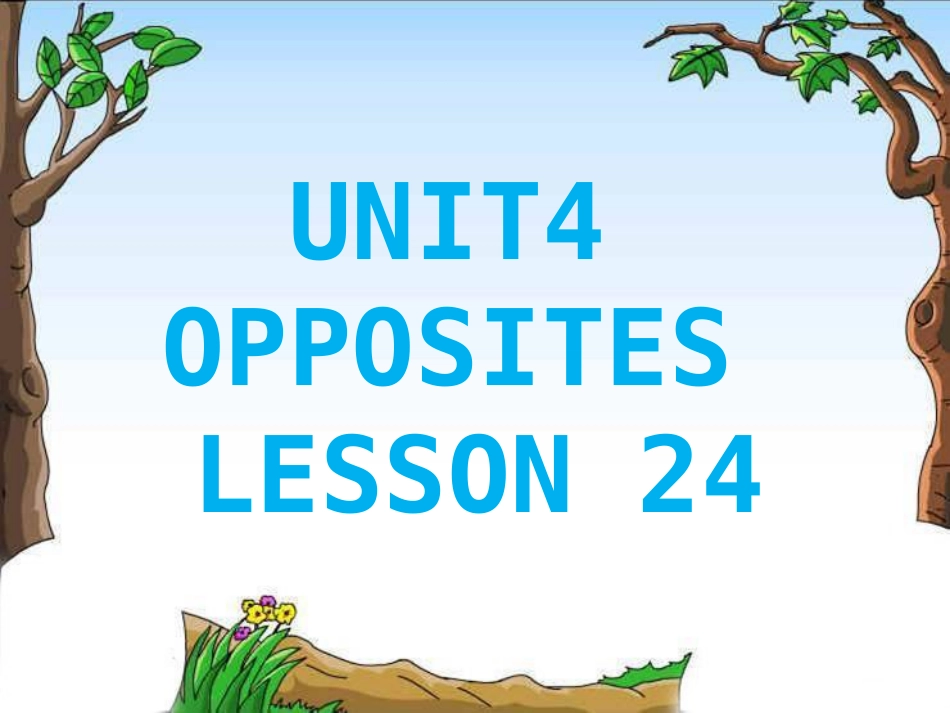 UNIT4-OPPOSITES-LESSON-24_第1页