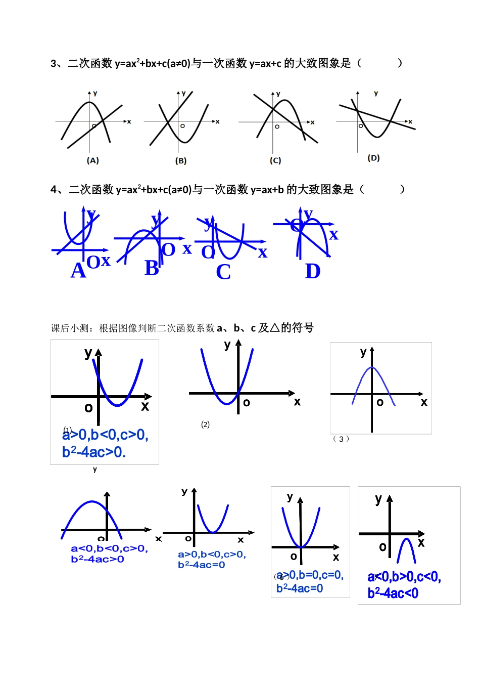 二次函数图像与系数关系_第2页