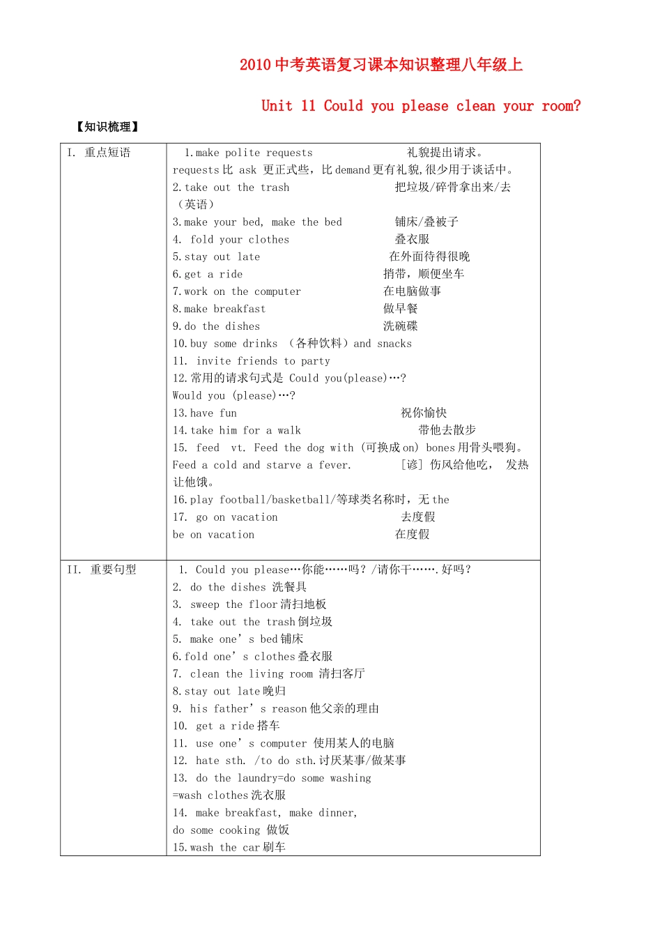 九年级上 Unit11试卷_第1页