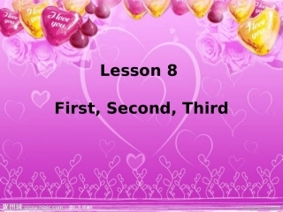 Lesson8First-Second-Third