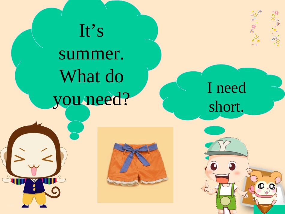 Unit-9-My-clothes--What-do-you-need句型练习_第3页