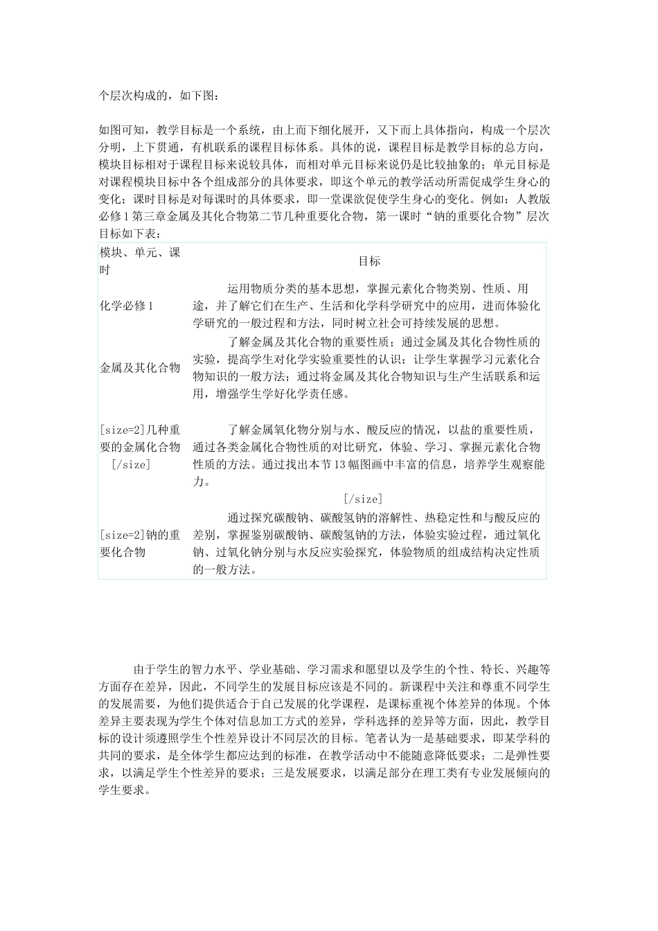 九年级化学 教学目标的设计模式和达成策略探析 鲁科版试卷_第2页