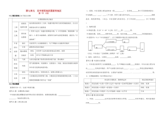 九年级下册 第七单元 东半球其他的国家和地区 新人教版试卷