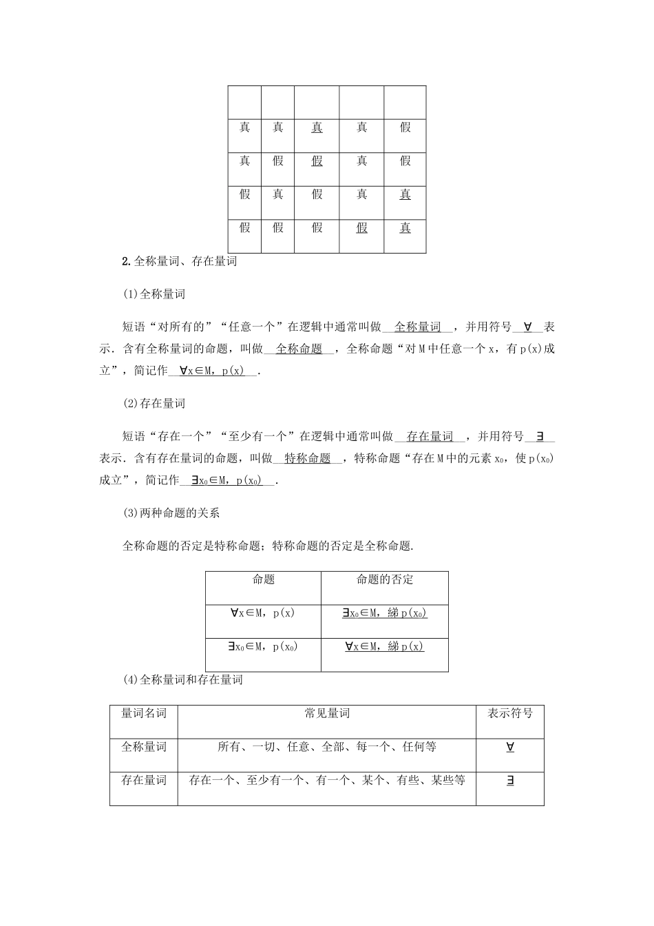 （名师导学）高考数学总复习 第一章 集合 常用逻辑用语 算法初步及框图 第3讲 简单的逻辑联结词、全称量词与存在量词练习 理（含解析）新人教A版-新人教A版高三全册数学试题_第3页