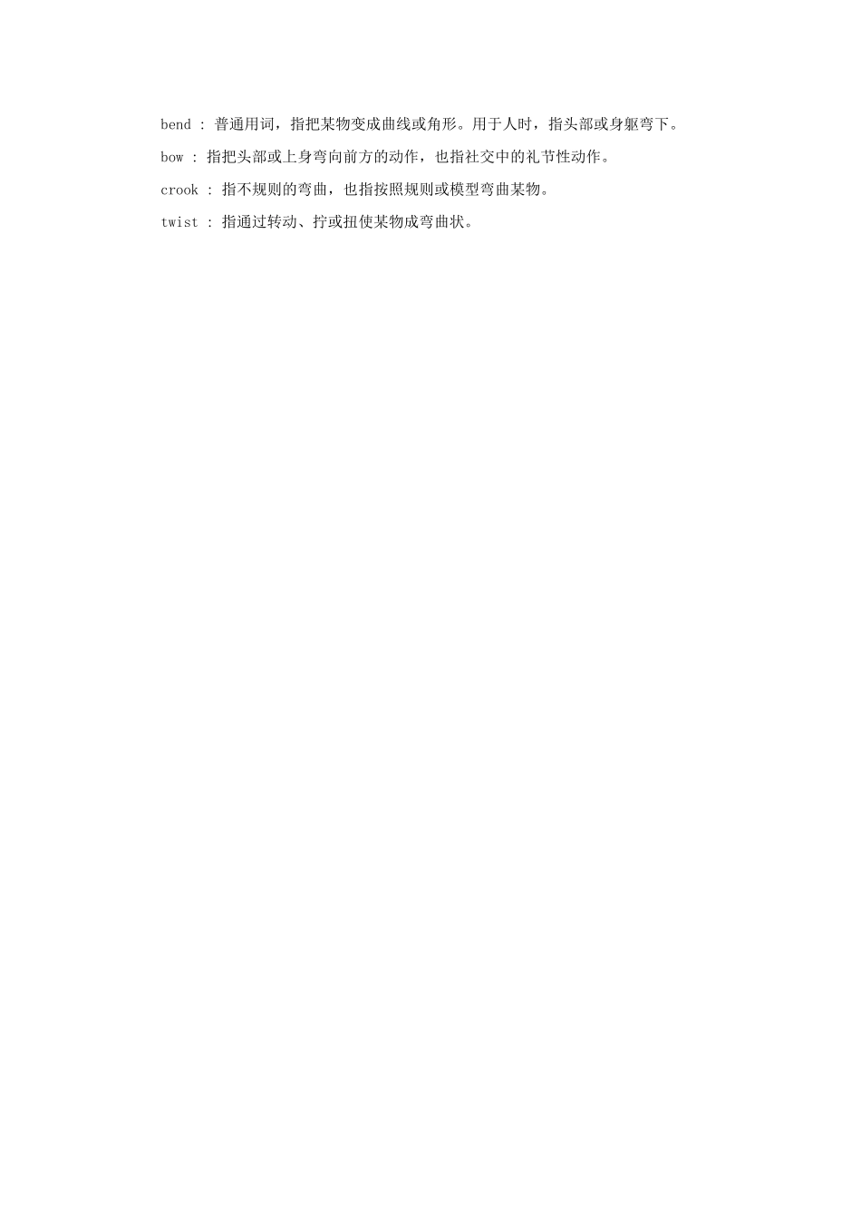 初中英语 常用同义词辨析(29)  试题_第3页