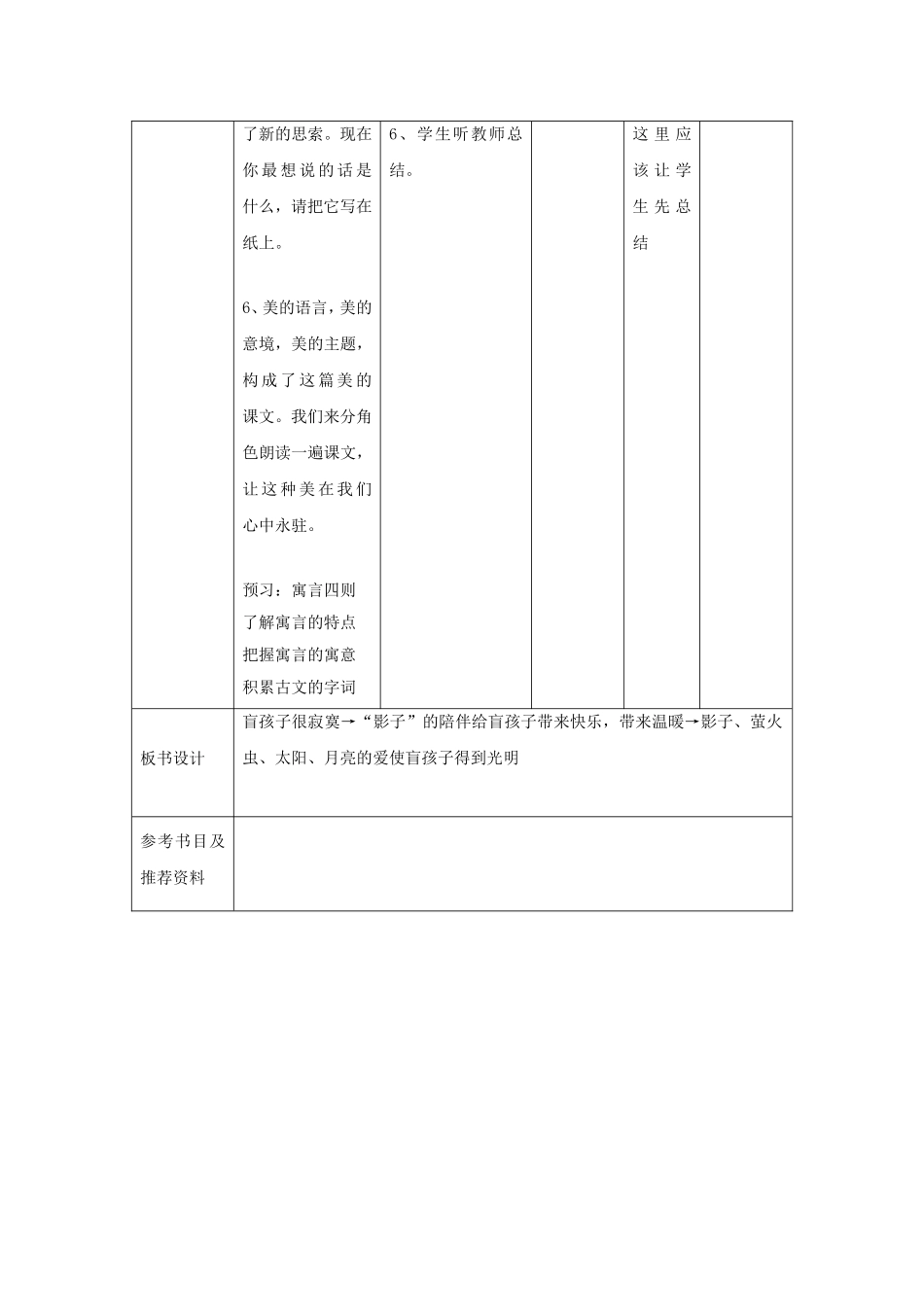 《盲孩子和他的影子》教学设计4_第3页