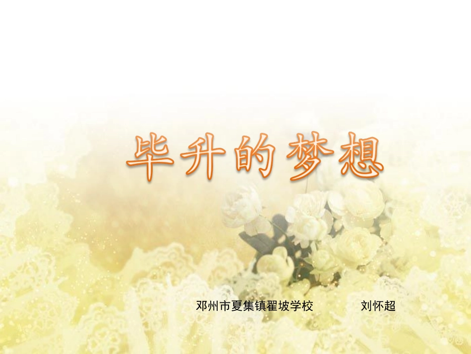13毕升的梦想_第1页