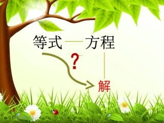 等式的性质一