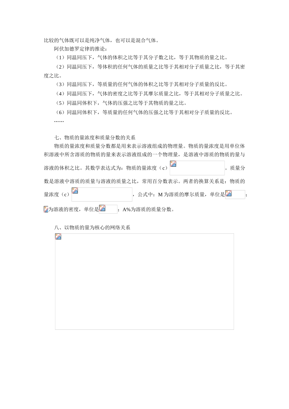 高一化学理清《物质的量》中的几个关系学法指导_第2页