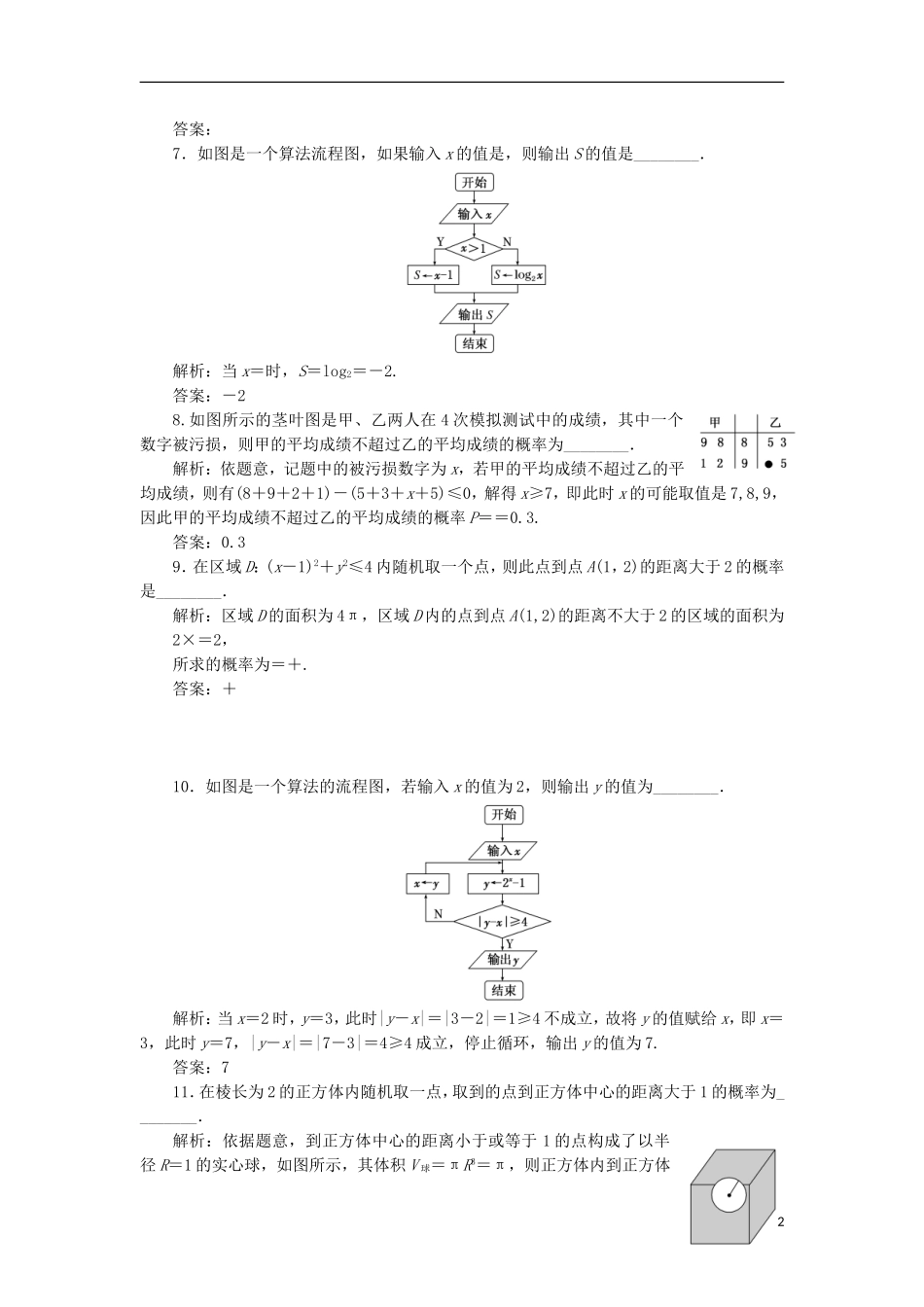 （江苏专用）高三数学一轮总复习 提升考能、阶段验收专练卷（六）文-人教版高三全册数学试题_第2页