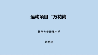 运动项目“万花筒”
