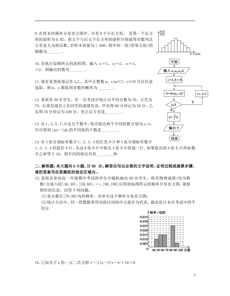 高二数学下学期第一次阶段测试试题 理-人教版高二全册数学试题_第2页