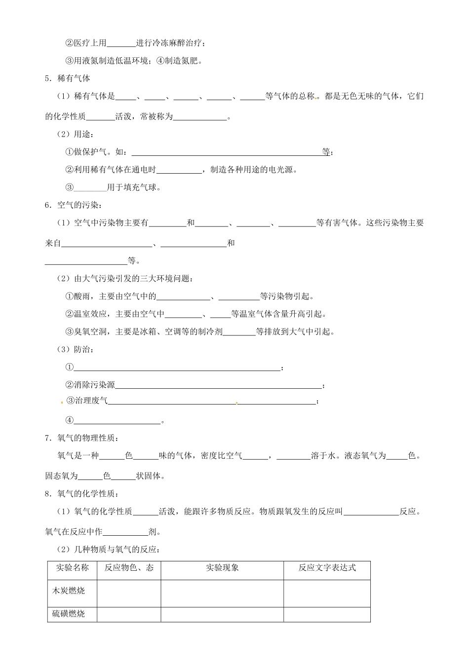 九年级化学上学期周周练(3) 新人教版试卷_第2页