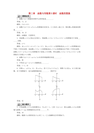 高考数学总复习 第2章 函数与导数 第5课时 函数的图象课时训练（含解析）-人教版高三全册数学试题